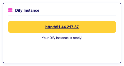 Dify Instance Navigate