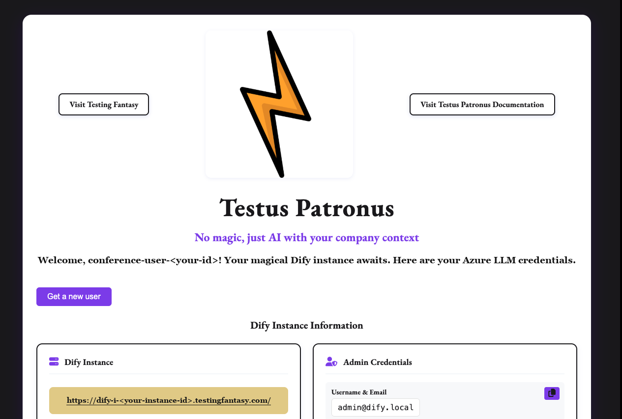 Dify Instance Portal