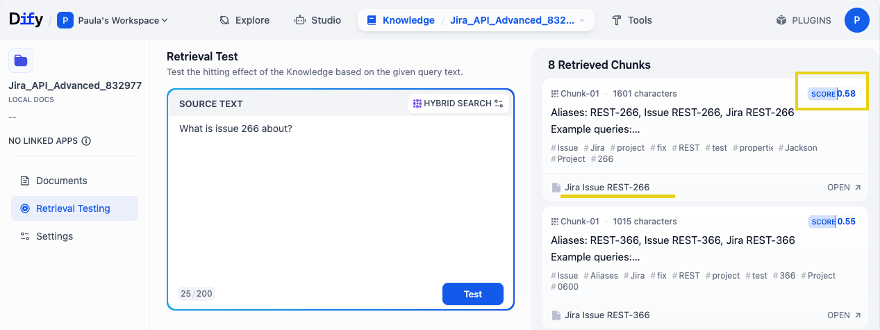 Advanced Query Comparison
